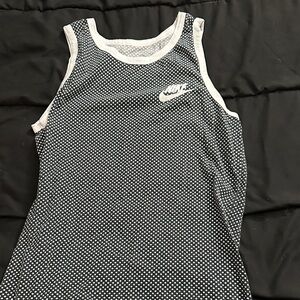 Nike Black and White Dotted Tank Top